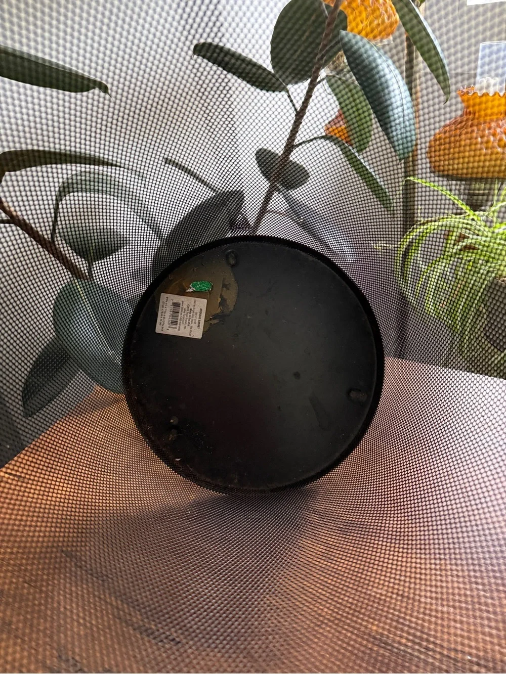Black Mesh Wastebasket - Home Accents